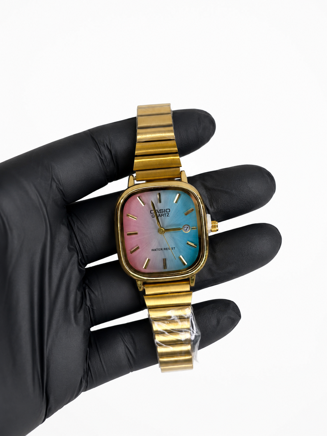Relógio Casio feminino Dourado colorido