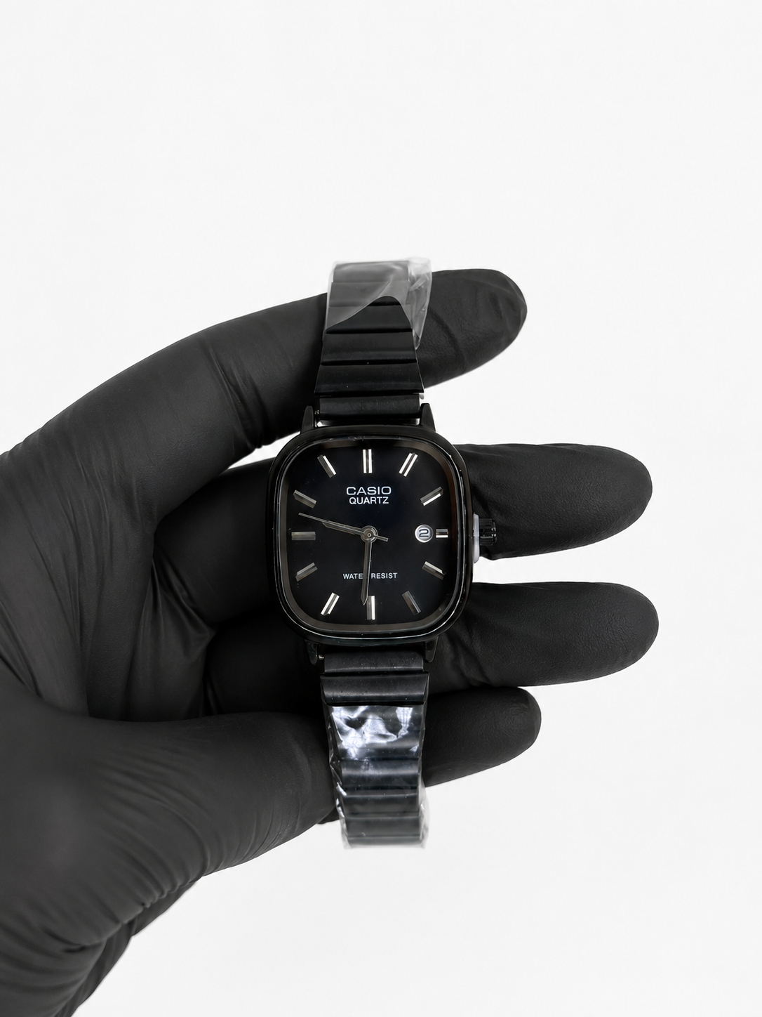 Relógio Casio Preto com Caixa Quadrada