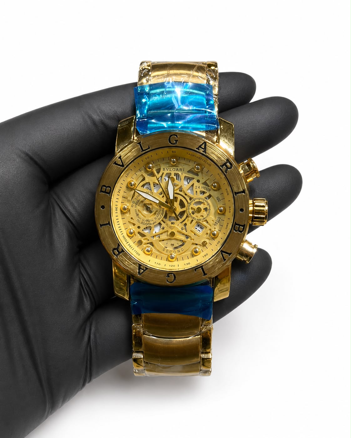 Relógio Bvlgari Skeleton Full Gold