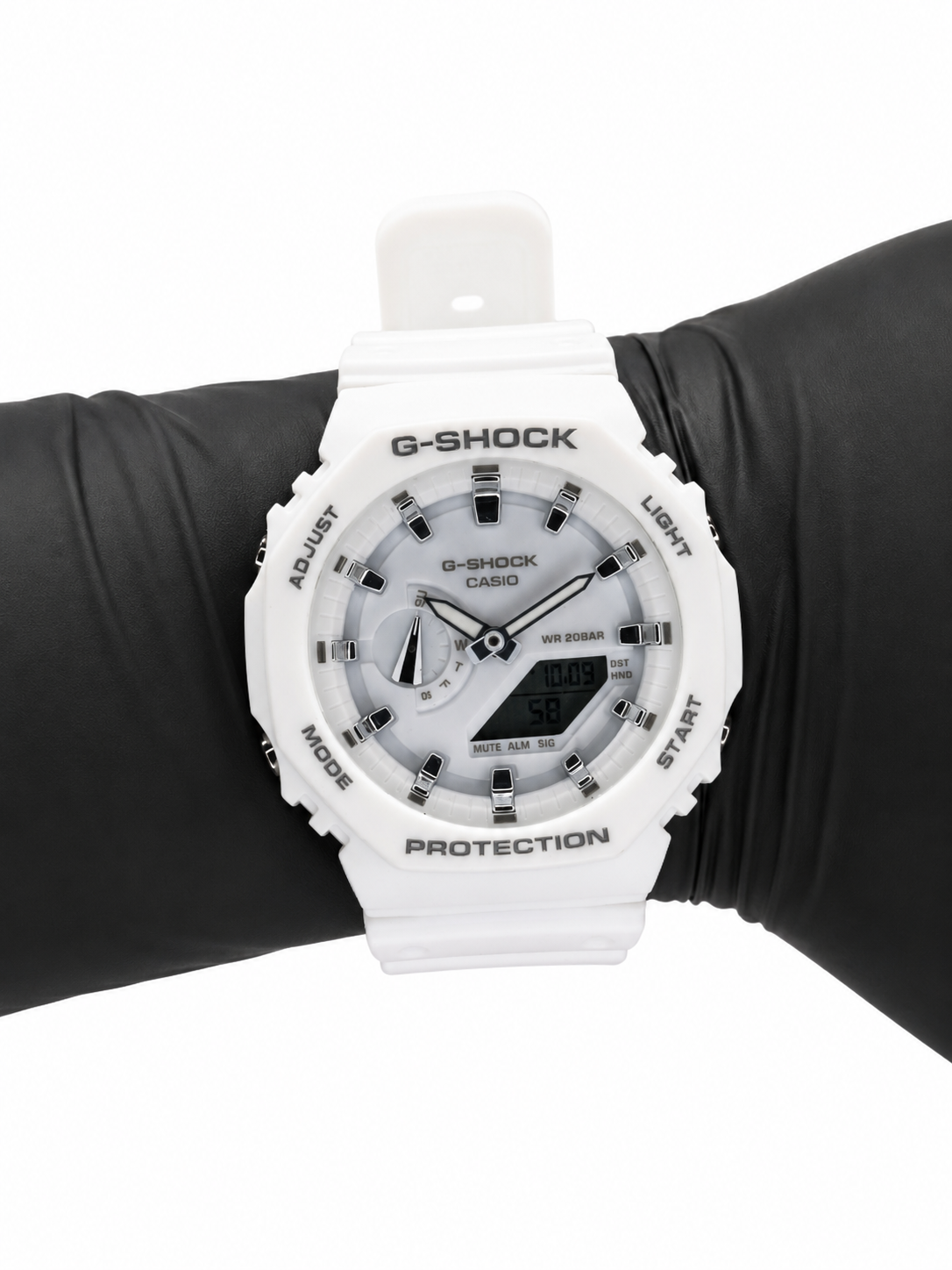 Relógio Masculino G-Shock Branco Analógico Digital