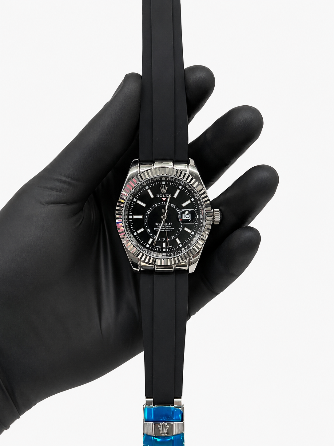 Rolex Feminino Sky-Dweller Black Elegance