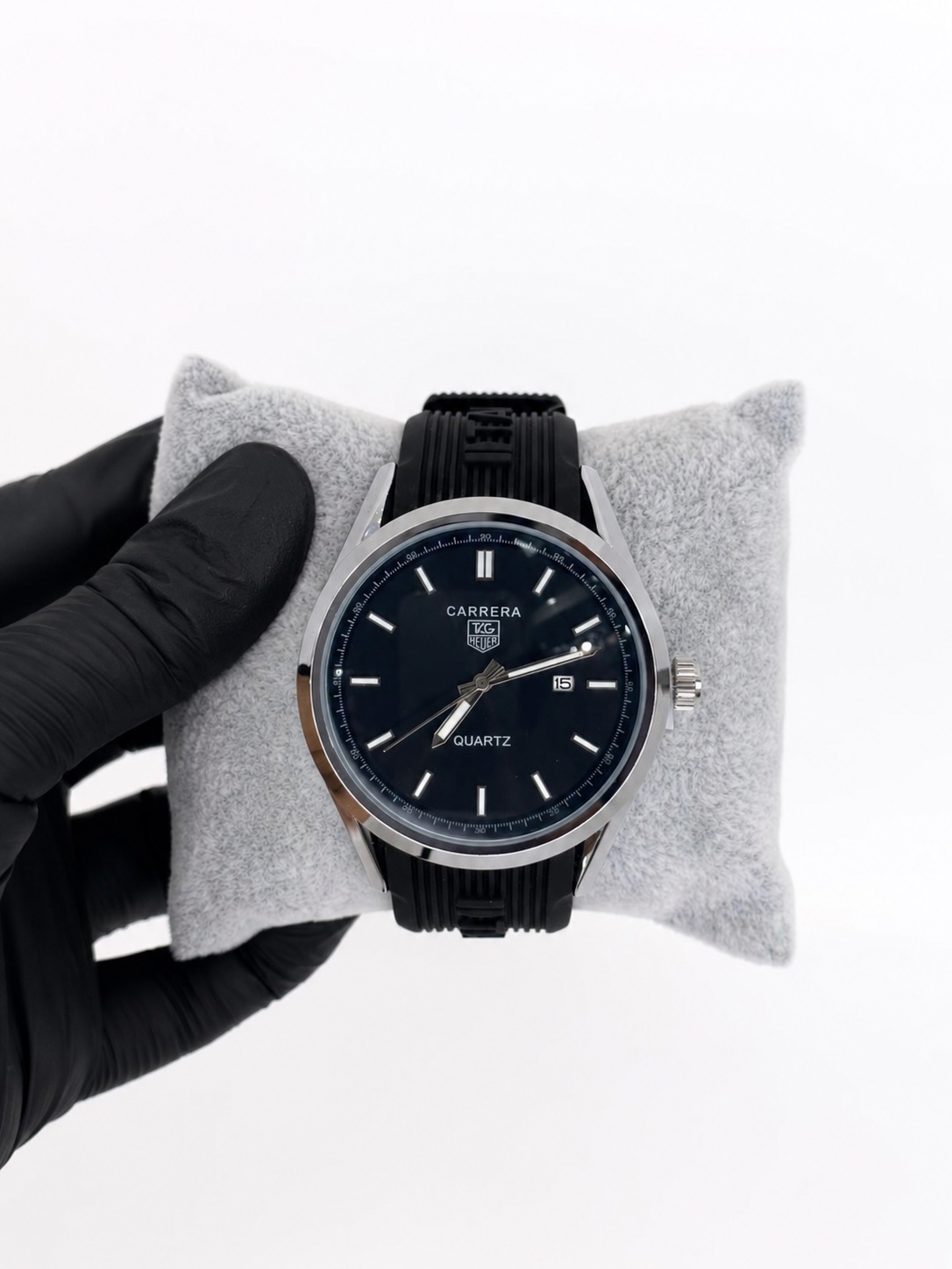 Relógio TAG Heuer Carrera Azul com Pulseira de Borracha