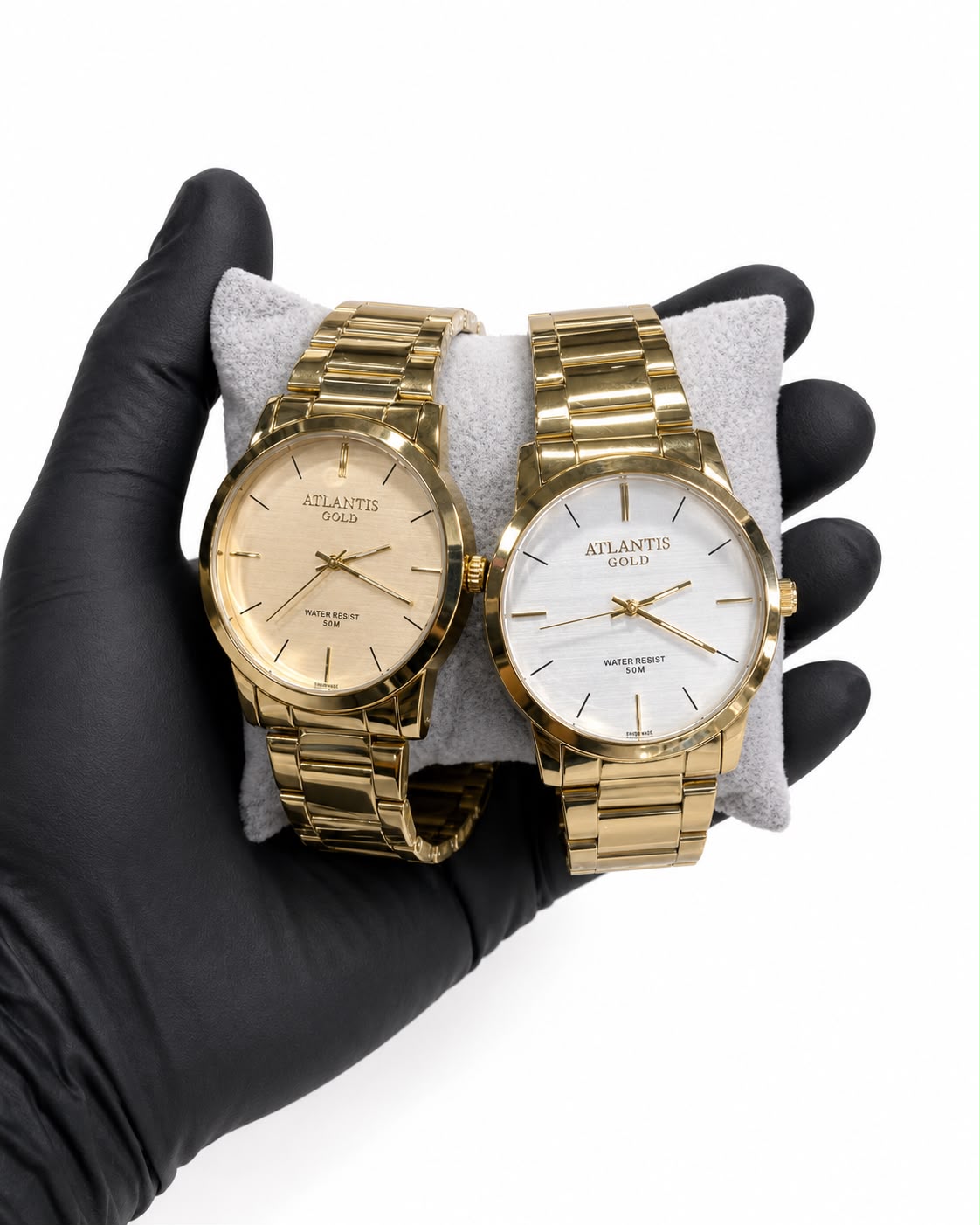Kit Atlantis Gold Dourado — Mostradores Champagne e Prateado